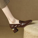 Issa Penny Loafer Heels Brown newgew